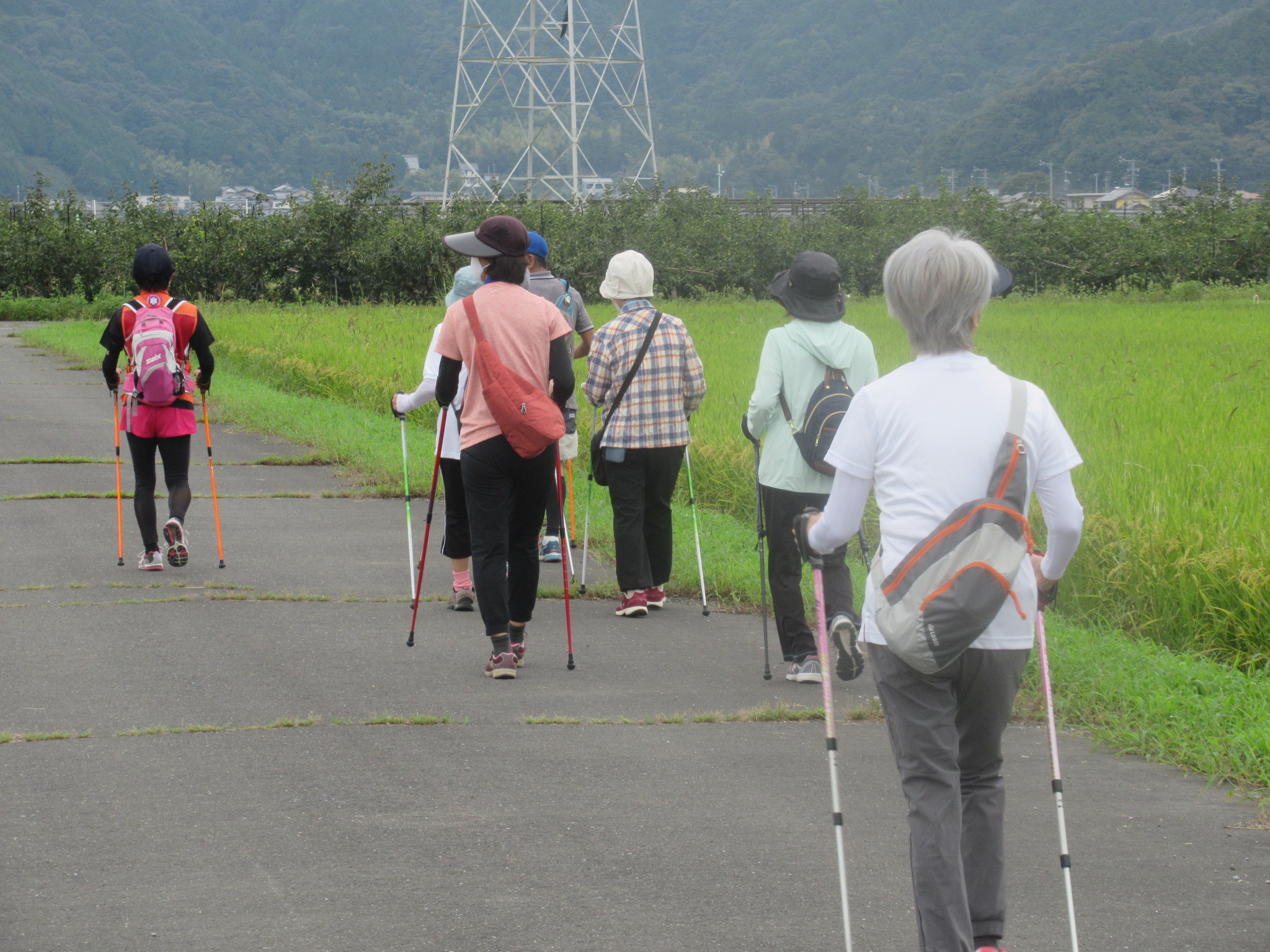 楽しくなごやかに歩きます